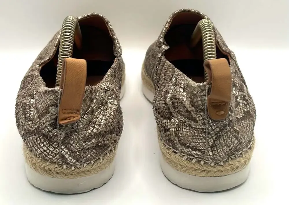 Gentle Souls by Kenneth Snake Print Leather Espadrille Sneakers